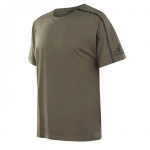 Image of adidas MNZE T Shirt - RAW KHAKI