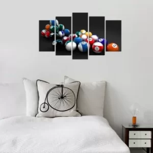 Image of 5PMX-076 Multicolor Decorative MDF Painting (5 Pieces)