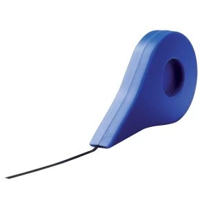 Image of Nobo 3mm x 10m Self Adhesive Gridding Tape Black in a Blue Dispenser