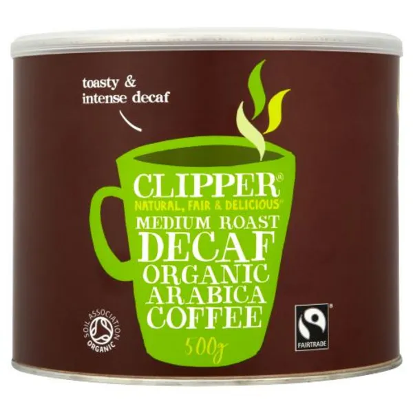 Image of Clipper Fairtrade Organic Decaffeinated Freeze Dried Coffee 500g