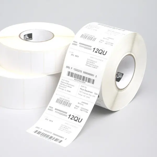 Image of Zebra Z-Perform 1000T (880026-038) White Labels 102mm x 38mm - 4 x 3634 Labels (Original)