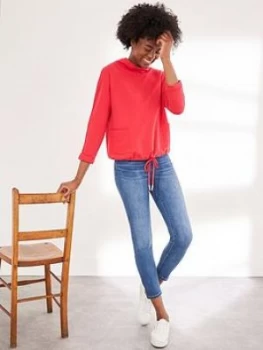 Image of White Stuff Tie Hem Sweat Top - Red