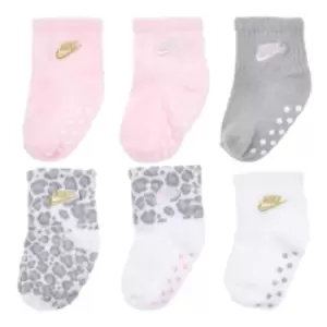 Image of Nike Ankle Socks 6Pk Bb99 - White