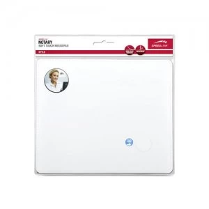 Image of Speedlink Notary Soft Touch Leather Style Mousepad White SL-6243-lwt