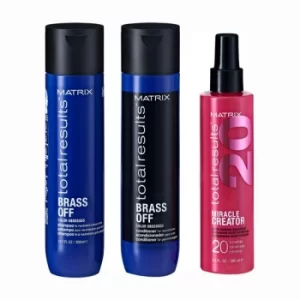 Image of Matrix Total Results Brass Off Gift Set
