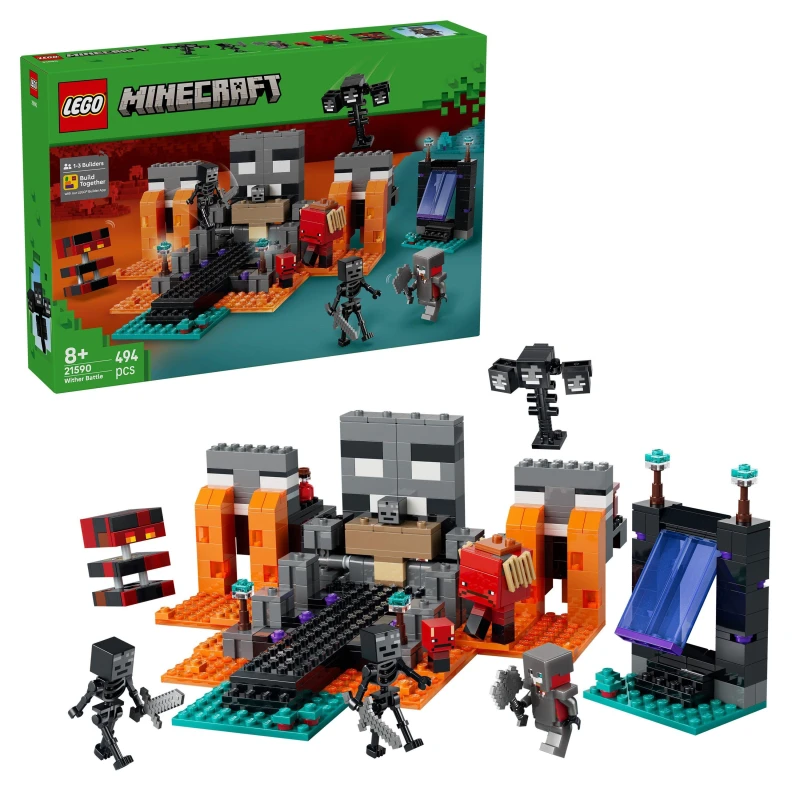 Image of LEGO Minecraft Wither Battle Toy with Figures 21590