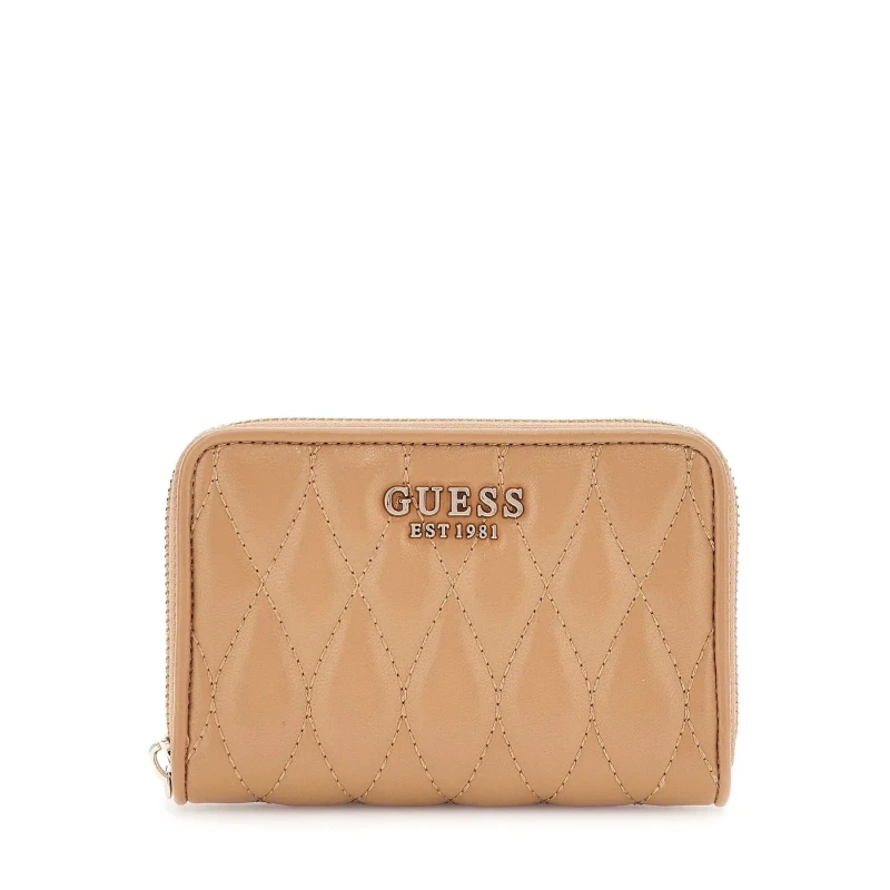 Image of Guess Womens zipped wallet Guess Valla Beige Female TU