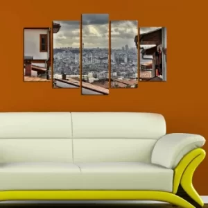 Image of 5M-3 Multicolor Decorative MDF Painting (5 Pieces)