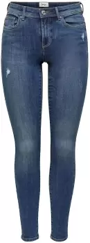 Image of Only ONLWAUW MID SKINNY BJ114-3 NOOS Jeans blue