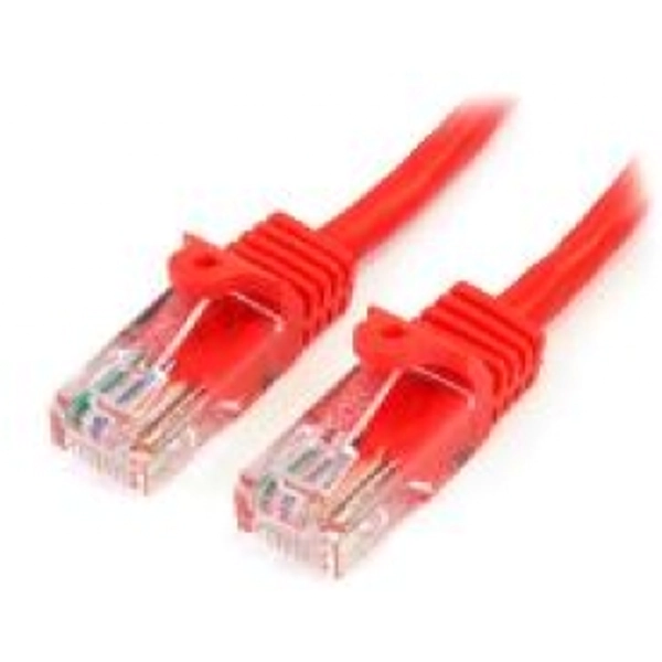 Image of StarTech 1m Cat5e Snagless UTP Network Patch Cable RJ 45RJ 45 Red