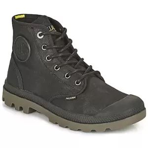 Image of Palladium PAMPA CANVAS mens Mid Boots in Black,4,5,5.5,6.5,7,8,9,9.5,10.5,11