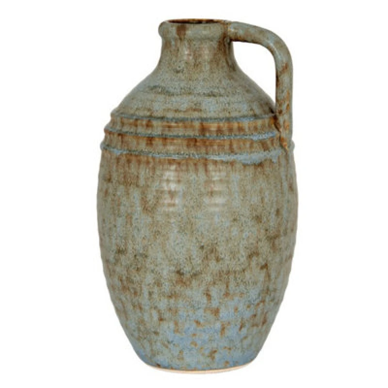 Image of Hill Interiors Capella Krater Bottle Vase - Ceramic - L19 X W19 X H33cm - Grey
