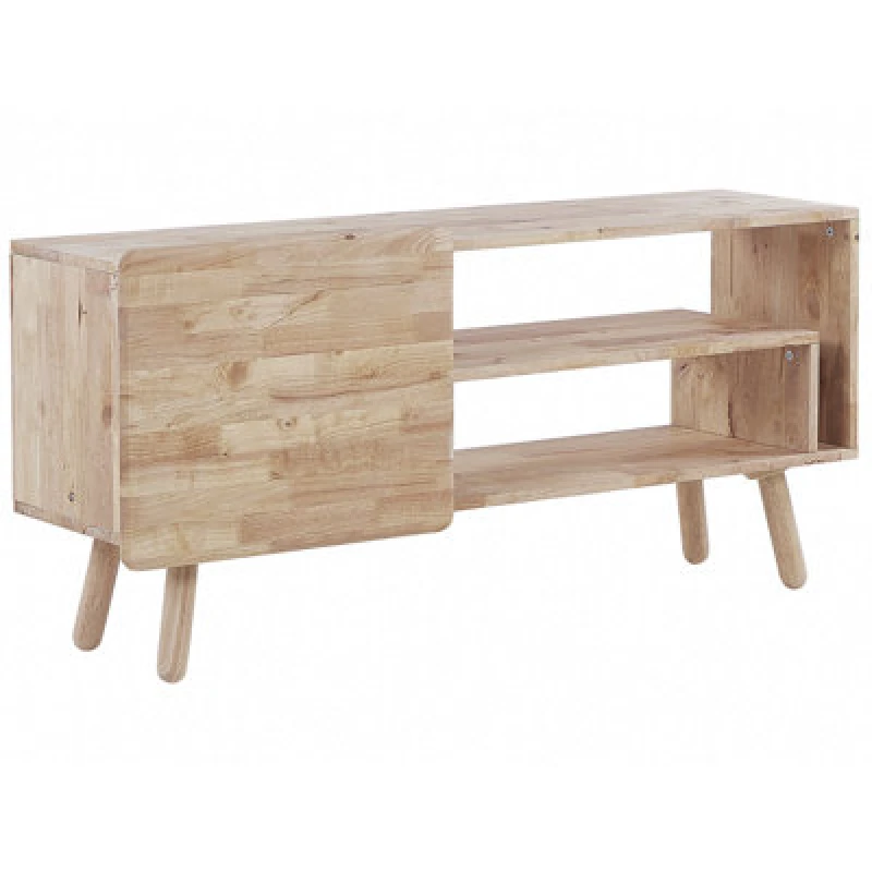 Image of Beliani TV Stand Westfield Wood Light Brown