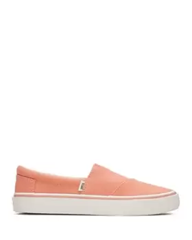 Image of Toms Womens Washed Canvas Slip On Sneakers