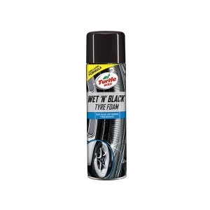 Image of Turtle Wax Wet 'n' Black Tyre Foam 500ml