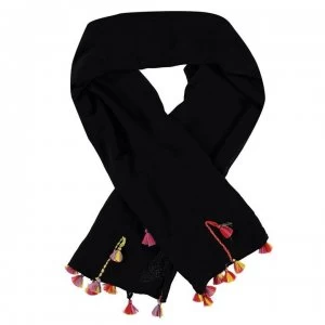 Image of Echo Tassel Sarong - 001 BLACK