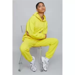 Image of I Saw It First Yellow Overdye Oversized Joggers - Yellow