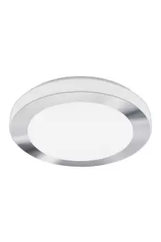 Image of LED Carpi Chrome Steel IP44 Ceiling Light