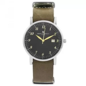 Image of Unisex Smart Turnout Savant with Grey Leather Strap Watch