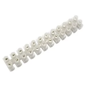 Image of BQ White 3A 12 Way Cable Connector Strip