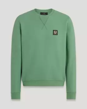 Image of Belstaff Classic Plain Sweatshirt In Graph Green - Size M