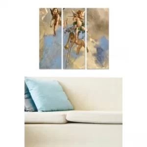 Image of MDF35351 Multicolor Decorative MDF Painting (3 Pieces)