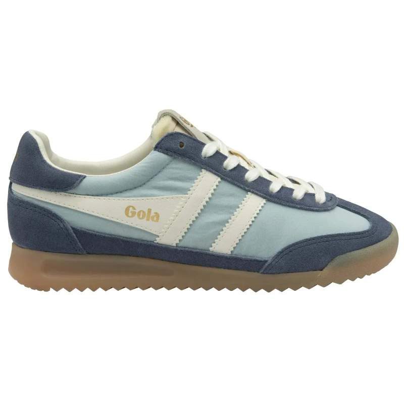 Image of Gola Womens lace-up nylon trainers Gola Firefly Bleu Female 39