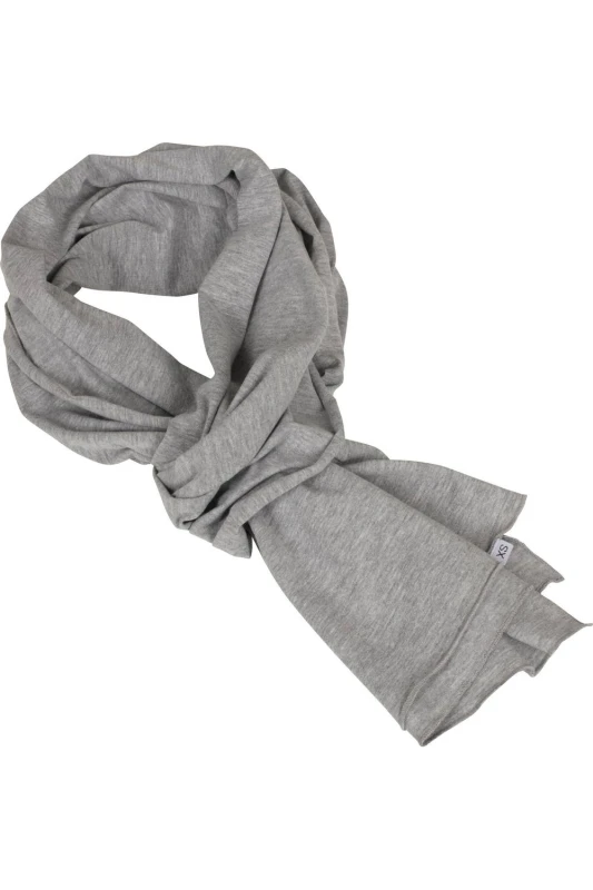 Image of Build Your Brand Jersey Scarf in Grey Grey Unisex One Size