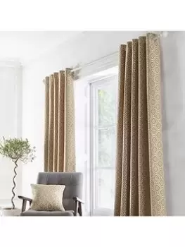 Image of Appletree Asha Eyelet Lined Curtains