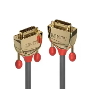 Image of Lindy 0.5m DVI-D Dual Link Cable, Gold Line