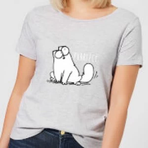 Image of Simons Cat Purrfect Womens T-Shirt - Grey - 4XL