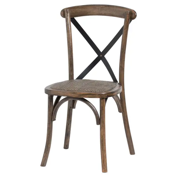 Image of Hill Oak Cross Back Dining Chair HI-20571