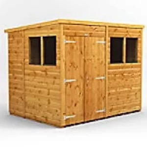 Image of Power Garden Shed 86PPDD Golden Brown 8x6