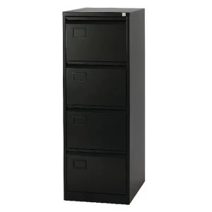 Image of Jemini 4 Drawer Filing Cabinet Black