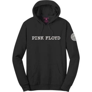 Image of Pink Floyd - Logo & Prism Mens Medium Pullover Hoodie - Black