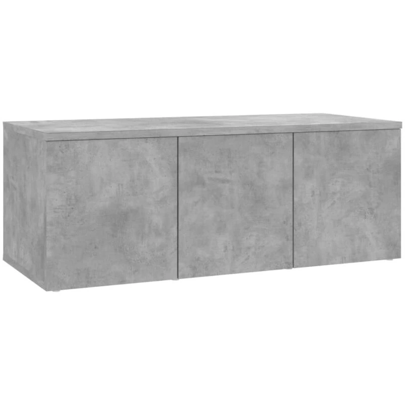 Image of VIDAXL TV Cabinet Concrete Grey 80x34x30cm Engineered Wood vidaXL 801863