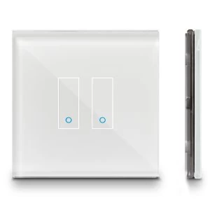 Image of Iotty Smart Switch - Rectangular Model E, 2 Gang - White