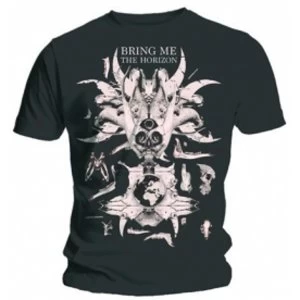 Image of BMTH Skull & Bones Black T Shirt: Medium