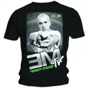 Image of Eminem EM TV Mens Black T Shirt: Medium