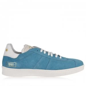 Image of PANTOFOLA D ORO Panto Suede Trainers - SKY/WHITE