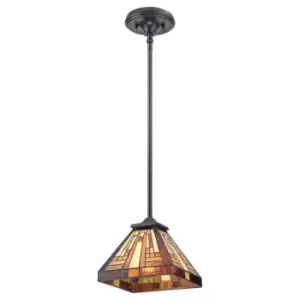 Image of 1 Bulb Ceiling Pendant Light Fitting Vintage Bronze LED E27 100W Bulb