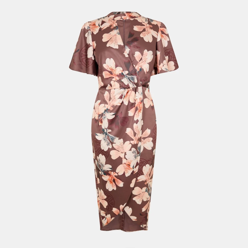 Image of Biba Embellished Velvet Dress Bloom Print female 8 (XS)