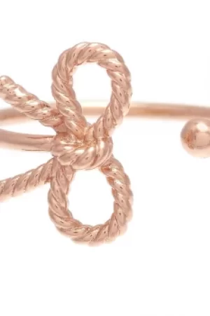 Image of Ladies Olivia Burton Rose Gold Plated Vintagge Bow Ring OBJ16VBR02