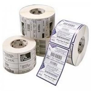 Image of Zebra Permanent Adhesive Labels 32 x 57mm 2100 Labels per Roll