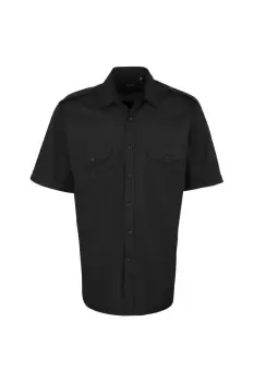 Image of Short Sleeve Pilot Plain Work Shirt