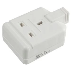 Image of BQ 13A 1 Gang White Unswitched Trailing Socket
