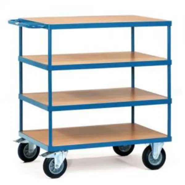 Image of Fetra Heavy-Duty 4 Shelf Table Top Cart - 1197 x 709 x 1218mm - 500kg Capacity