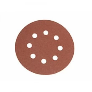 Image of Faithfull FAIAD12540H Hook & Loop Sanding Disc 40G Coarse Brown Pack of 25
