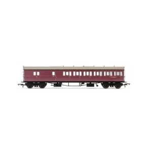 Image of Hornby BR Collett 57' Bow Ended D98 Six Compartment Brake Third (Right Hand) W5508W Era 4 Model Train