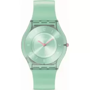 Image of Ladies Swatch Biosourced Material January Collection Pastelicious Teal